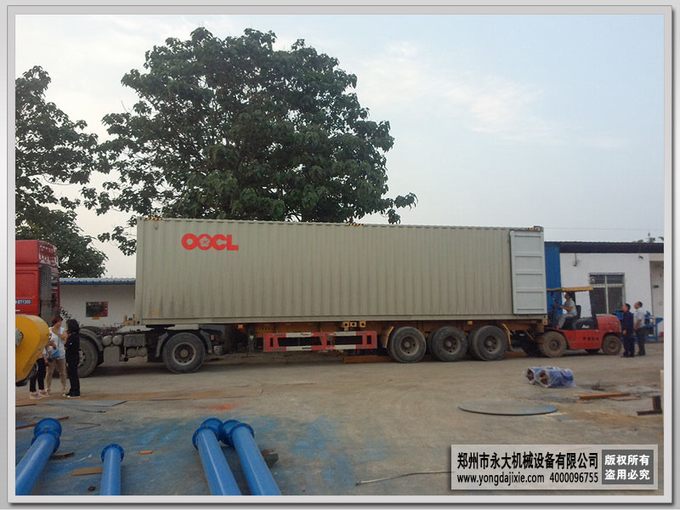 出口马来西亚干粉砂浆成套设备装车发货