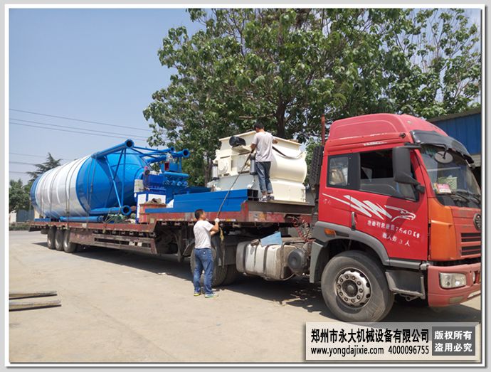 全自动干粉砂浆生产线发往杭州